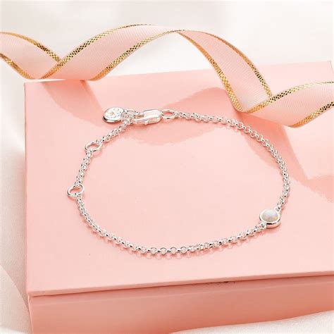 October Birthstone Bracelet - Opal