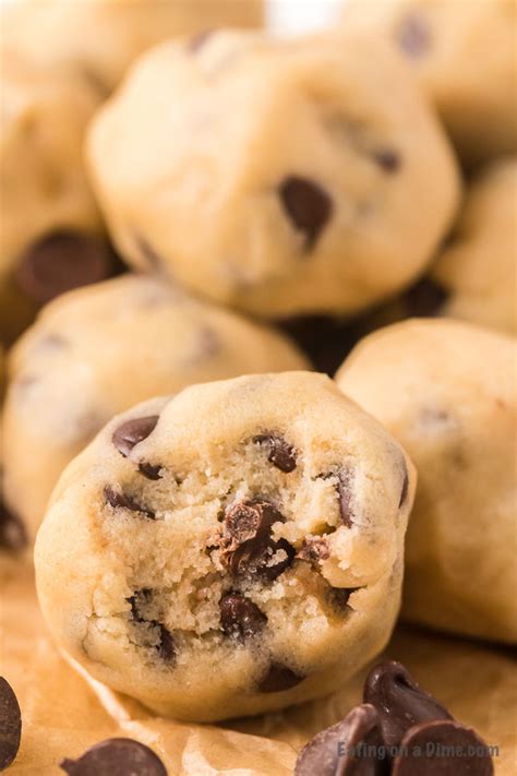 Edible cookie dough bites - how to make edible cookie dough