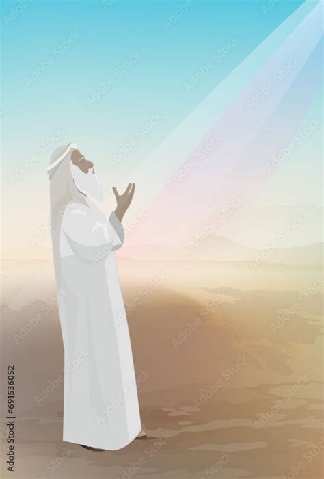 biblical vector illustration god  covenant  abraham god