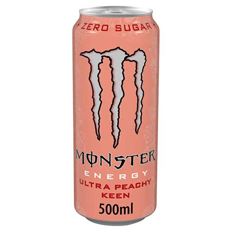 Monster Energy Ultra Peachy Keen 500ml (Zero Sugar) 12-Pack - Buy Now