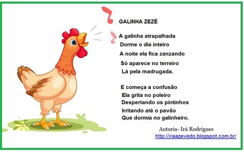 O Que Rima Com Galinha - CHEIRINHO DE POESIA: POEMINHAS DA GALINHA