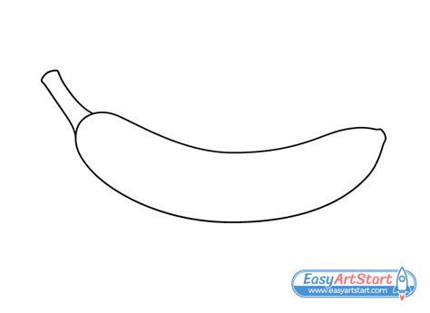 How to Draw a Banana Step by Step - EasyArtStart