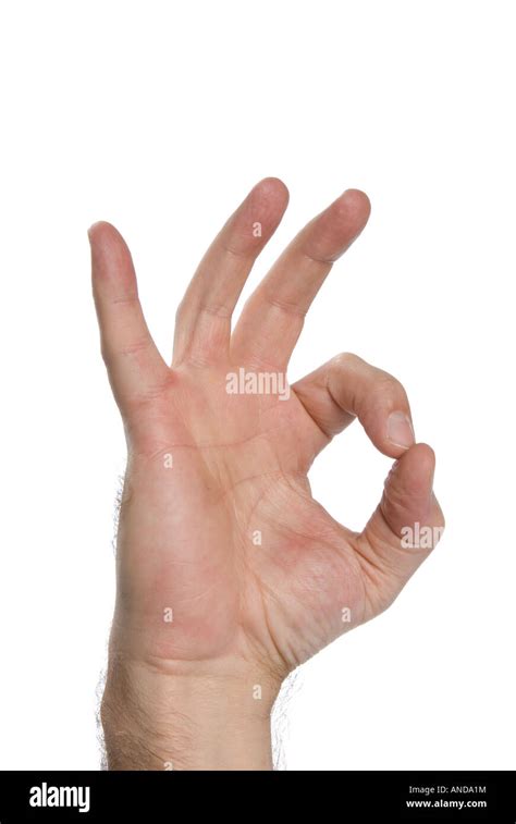 Symbol of acceptance and approval shown by a hand gesture Stock Photo ...