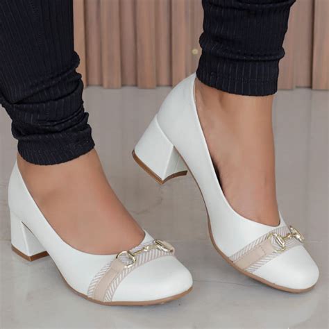 Sapato Social Para Mulher - Sapato Social Feminino Confortável - Bege | Pé Relax Sapatos Confortáveis