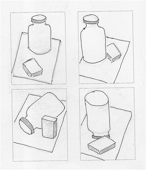 Composition Study | Tree drawings pencil, Art sketches pencil, Daily ...