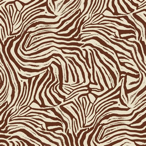 Jules - Brown Zebra Print Wallpaper