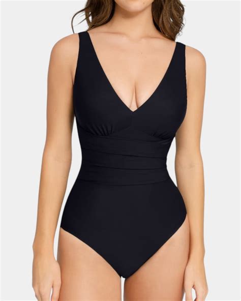 Tiffany Plunge One Piece Swimsuit – Pear Shapewear®