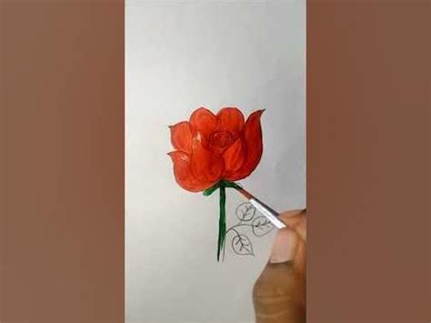 draw rose easy   draw rose flower gulab ka phool kaise