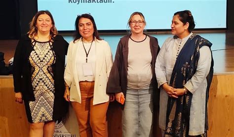 pu prof dr lubna represents pakistan  international symposium  turkiye