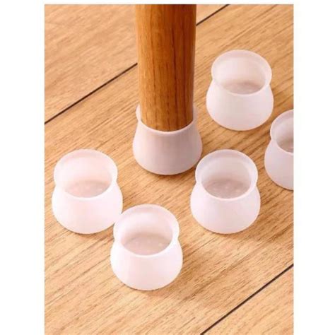Protetores Pes De Cadeira - Kit C 12/24 Protetor de Silicone para Pés de Cadeira e Mesa Pés Pezinho ...