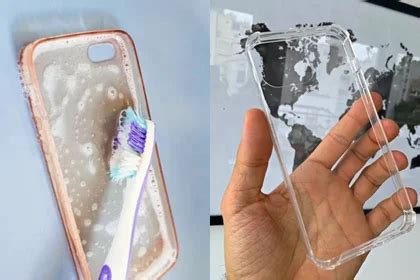 how to clean a phone case that turned black