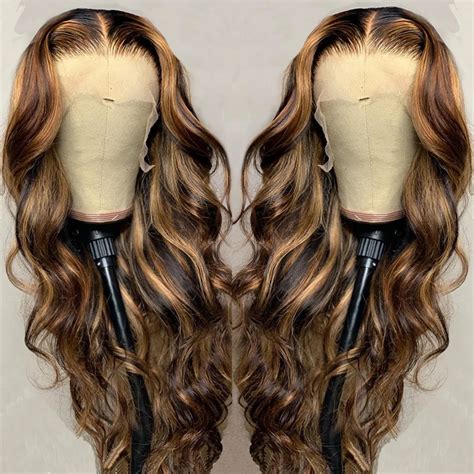 Sunligth 613tpart Lace Frontal Wig Human Hair,27 30 613 Brazilian Wave Sunlight Hair 613 Body ...