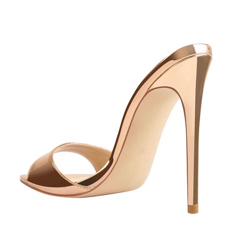 Rose Gold High Heel Stilettos Sandals – Onlymaker
