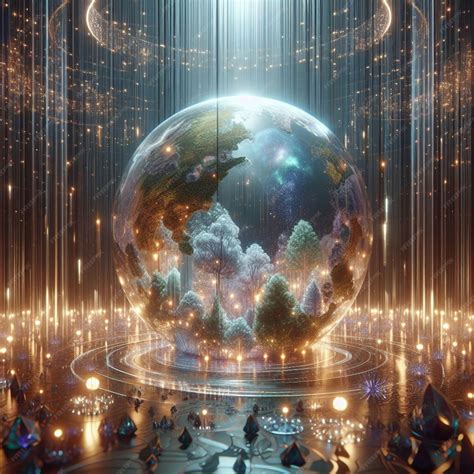 Premium Photo | 3D Scene of the Hidden World Inside Earth