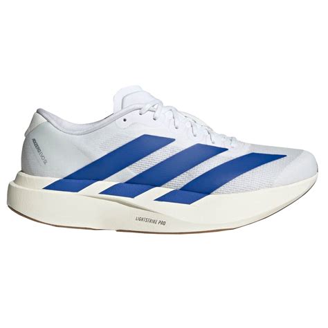 Adidas Mens Adizero Evo SL - Footwear White/Team Royal Blue/Pure Ruby