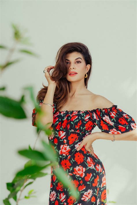 Jacqueline Fernandez In A Fabulous Off-Shoulder Floral Dress Defines