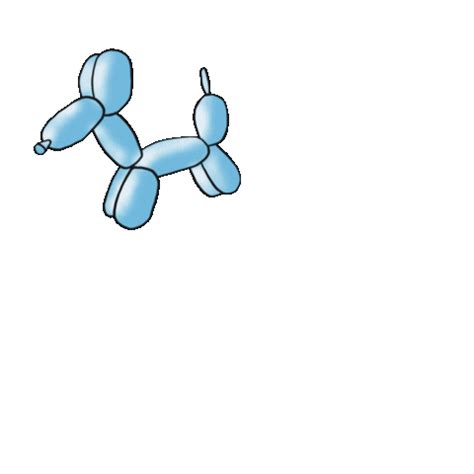 balloon dog sticker  nudara  ios android giphy