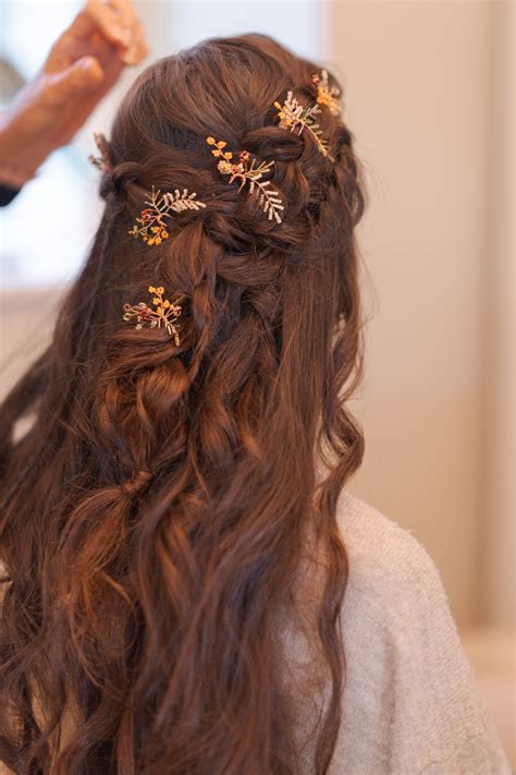 Autumnal bridal hair pins - Willow — Elsa Rose Boutique