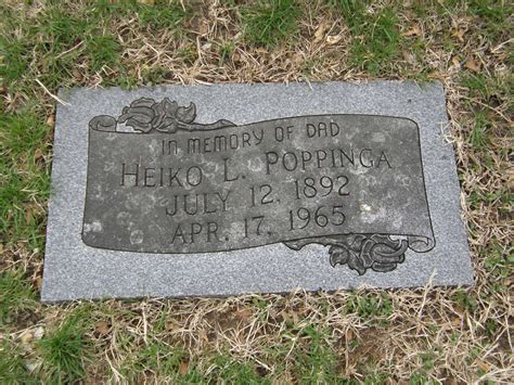 Heiko L. Poppinga (1892-1965) - Mémorial Find a Grave