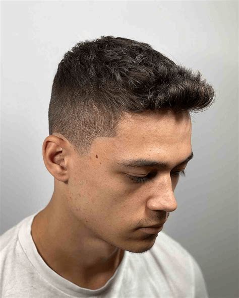 taper fade  textured fringe hairstyle taper haircuts
