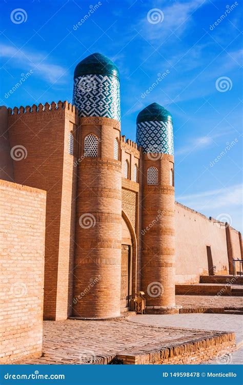 Historic Architecture of Khiva, Uzbekistan Stock Photo - Image of kala