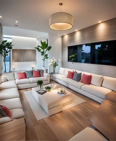 cozy white couches  lots  pillows