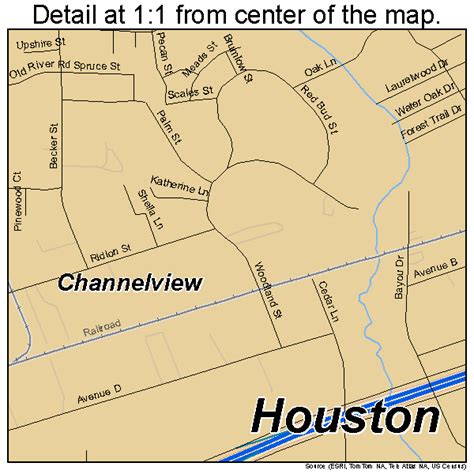 Channelview Texas Street Map 4814236