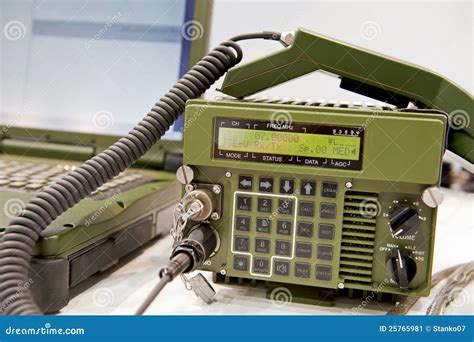 Militär Radiostation Fotografering för Bildbyråer - Bild: 25765981