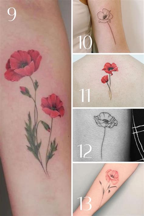 August birth flower tattoos poppies gladiolus – Artofit
