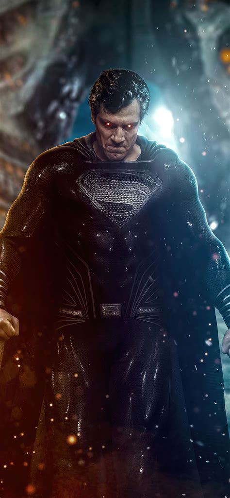 justice league superman black suit 4k iPhone 12 Wallpapers Free Download