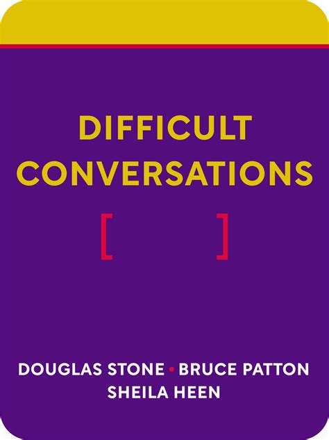 Difficult Conversations Book Summary by Douglas Stone, Bruce Patton, Sheila Heen