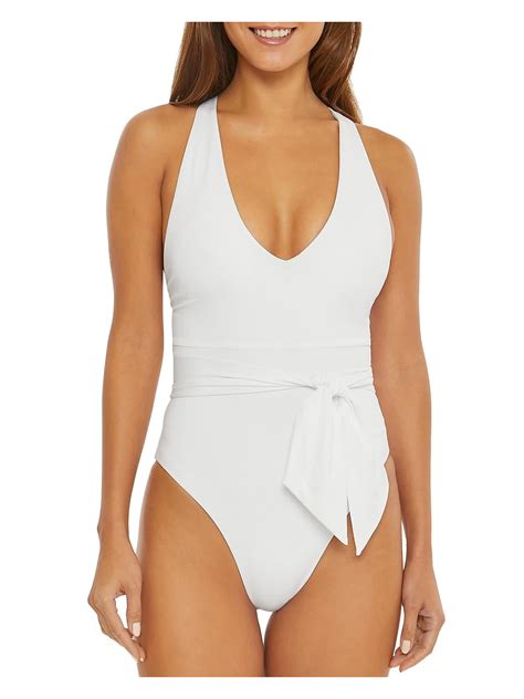 Becca by Rebecca Virtue Womens Solid One-Piece Swimsuit - Walmart.com