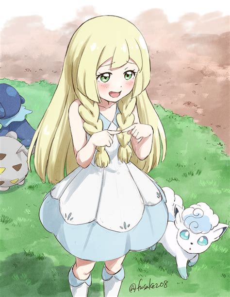 lillie, popplio, alolan vulpix, and togedemaru (pokemon and 2 more