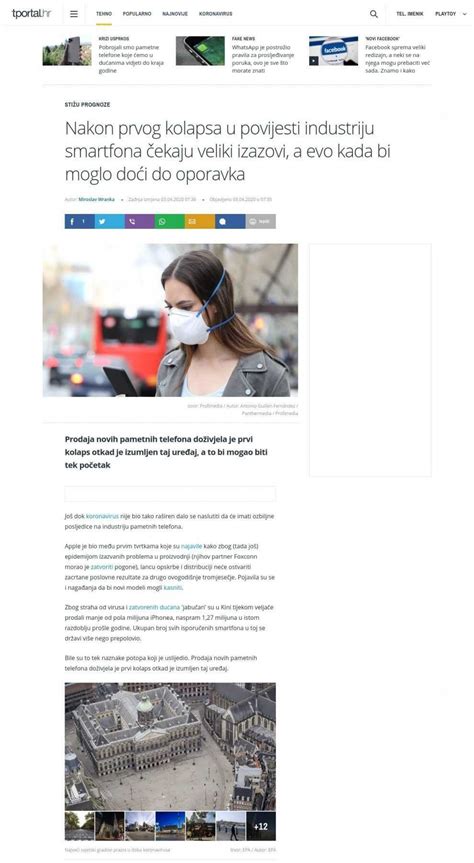 Tportal.hr: Nakon prvog kolapsa u povijesti industriju smartfona čekaju ...