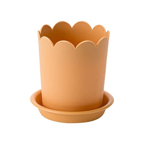 Luysn Wave Shaped Flower Pot,Plant Planter,Garden Pots with Holes and