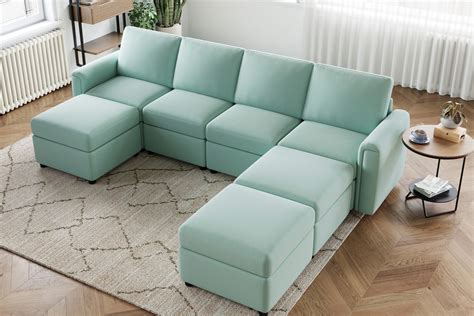 LINSY HOME Modular Couches and Sofas Sectional with Storage, 7 Seat