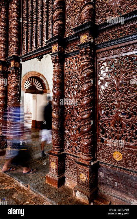 Interior of Se Cathedral, Old Goa Stock Photo - Alamy