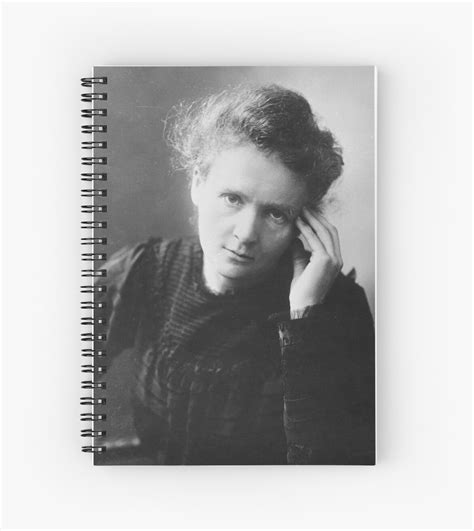 "Marie Curie" Spiral Notebook by EdgarCurious | Redbubble