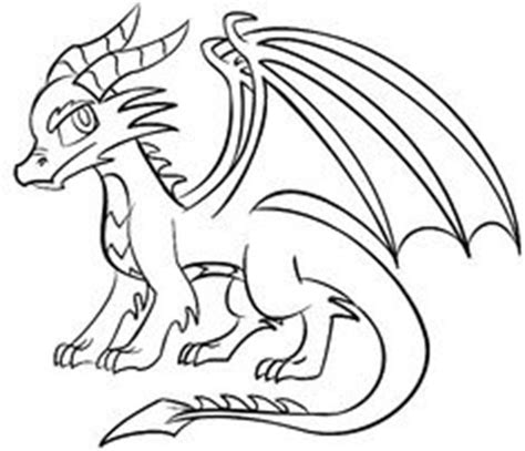 Simple Dragon Drawing at GetDrawings | Free download