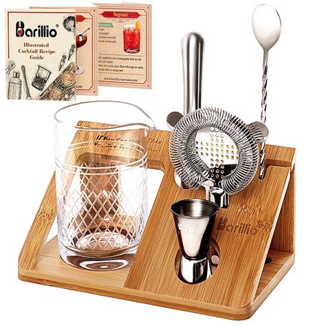 Barillio Crystal Cocktail Mixing Glass Set - Barillio