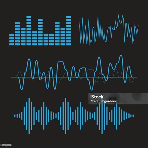 ilustrasi vektor gelombang suara musik vektor suara musik ilustrasi