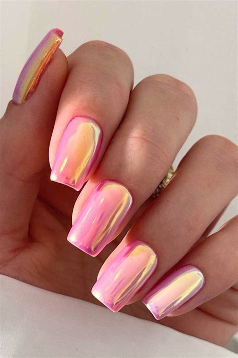 32 Dazzling Chrome Nails To Inspire Your Next Manicure | Pink chrome ...