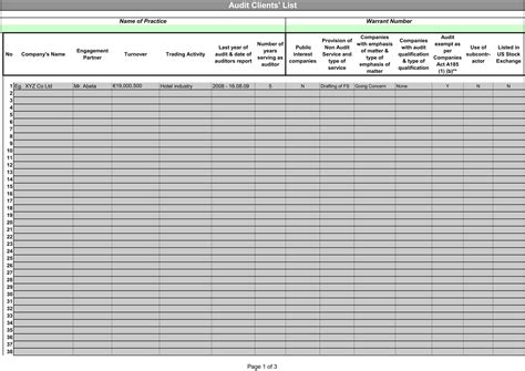 Free Printable Customer List Templates [PDF, Excel, Word]
