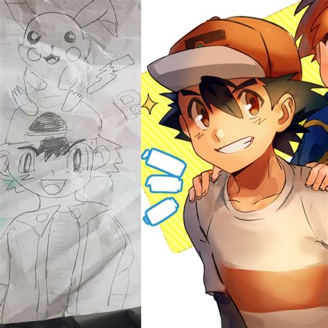 Ash Pokemon Drawing