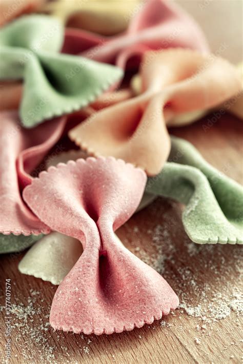 Colorful Farfalle Stock Photo | Adobe Stock