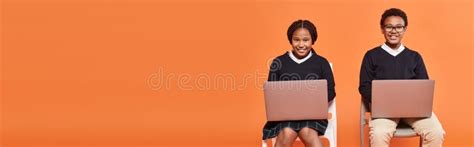 Happy African American Schoolkids in Uniform Stock Photo - Image of ...