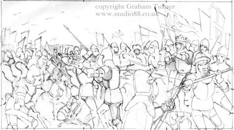 Graham Turner paints the Battle of Agincourt