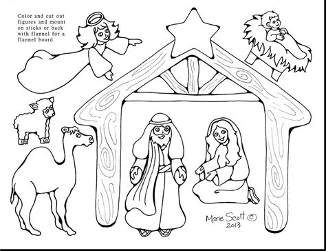 Nativity Animals Coloring Pages at GetColorings.com | Free printable ...