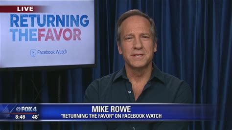 Mike Rowe hosts 'Returning the Favor' on Facebook