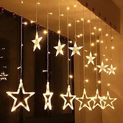 LED String Lights Star Curtain Lights 12 Stars 138 LEDS , Warm White at ...